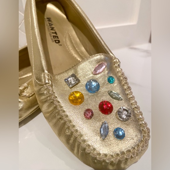 NWOT - Comfy Gold Loafers - Picture 2 of 8